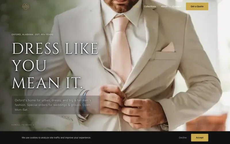 On Time Fashion website screenshot