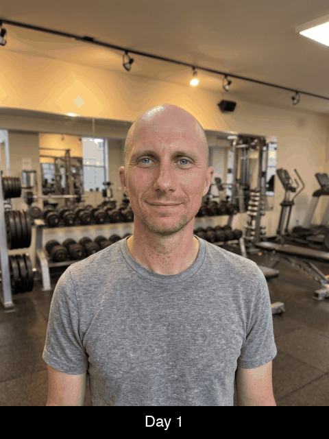 Strength progression — Day 1 to 2 years
